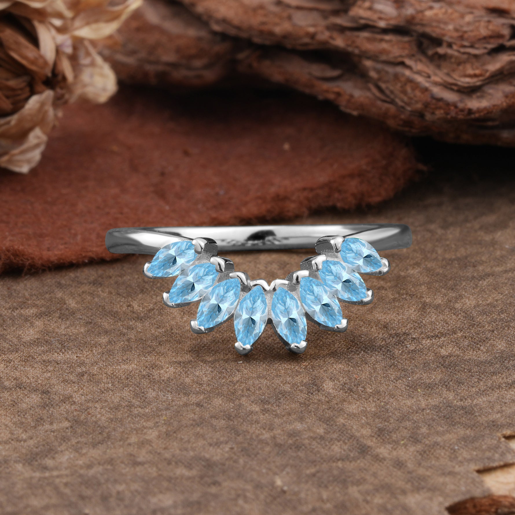 SR17236 Aquamarine Ring - Additional view