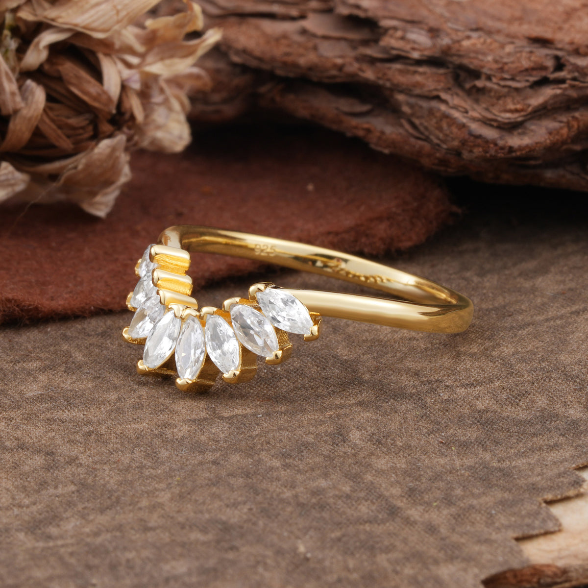 SR17236 Moissanite Ring - White-Gold