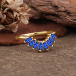 SR17236 Sapphire Ring - Rose-Gold