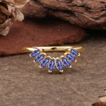 SR17236 Tanzanite Ring - Yellow-Gold