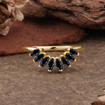 SR17236 Black Onyx Ring - Yellow-Gold