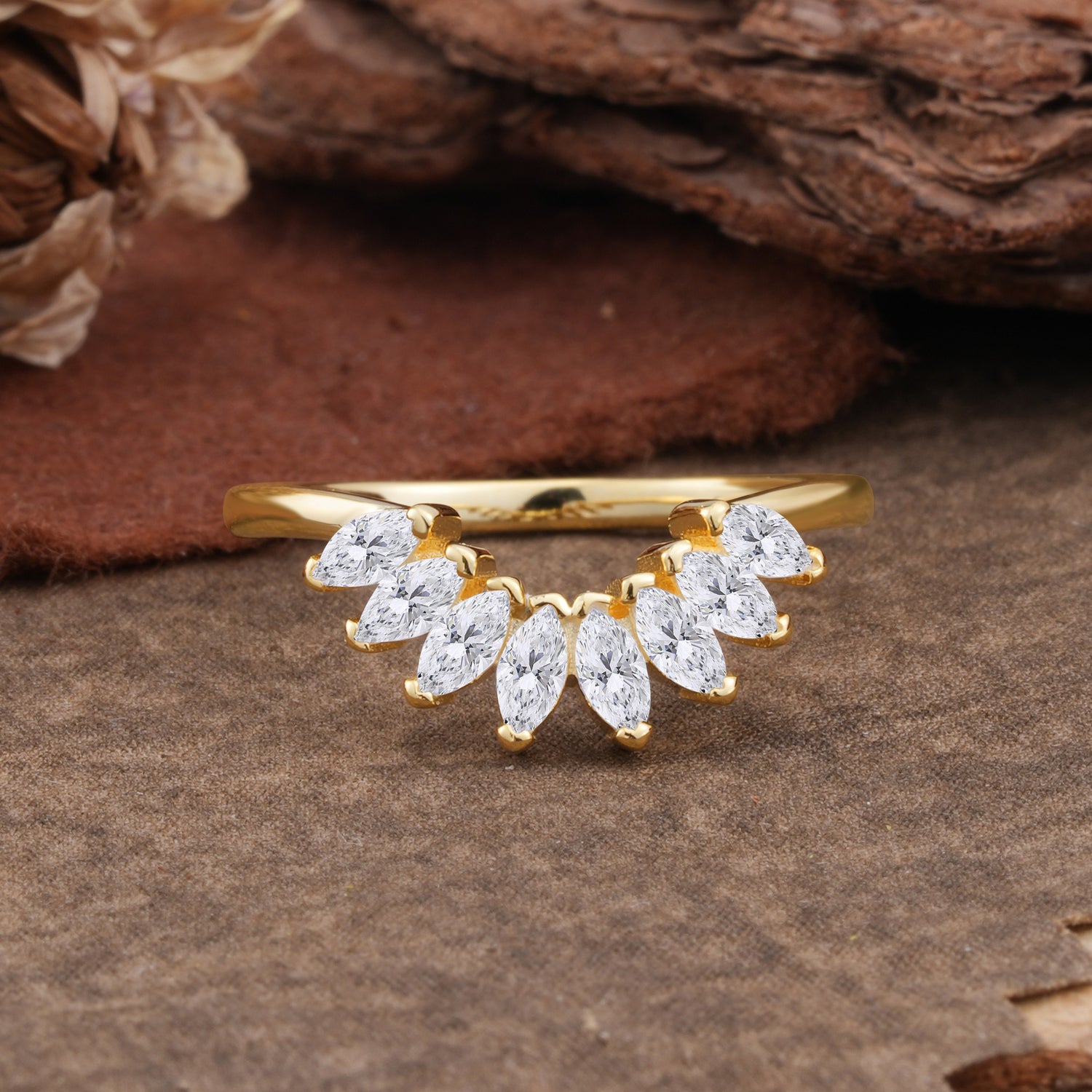 SR17236 Lab Diamond Ring - Yellow-Gold