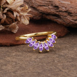 SR17236 Amethyst Ring - Rose-Gold