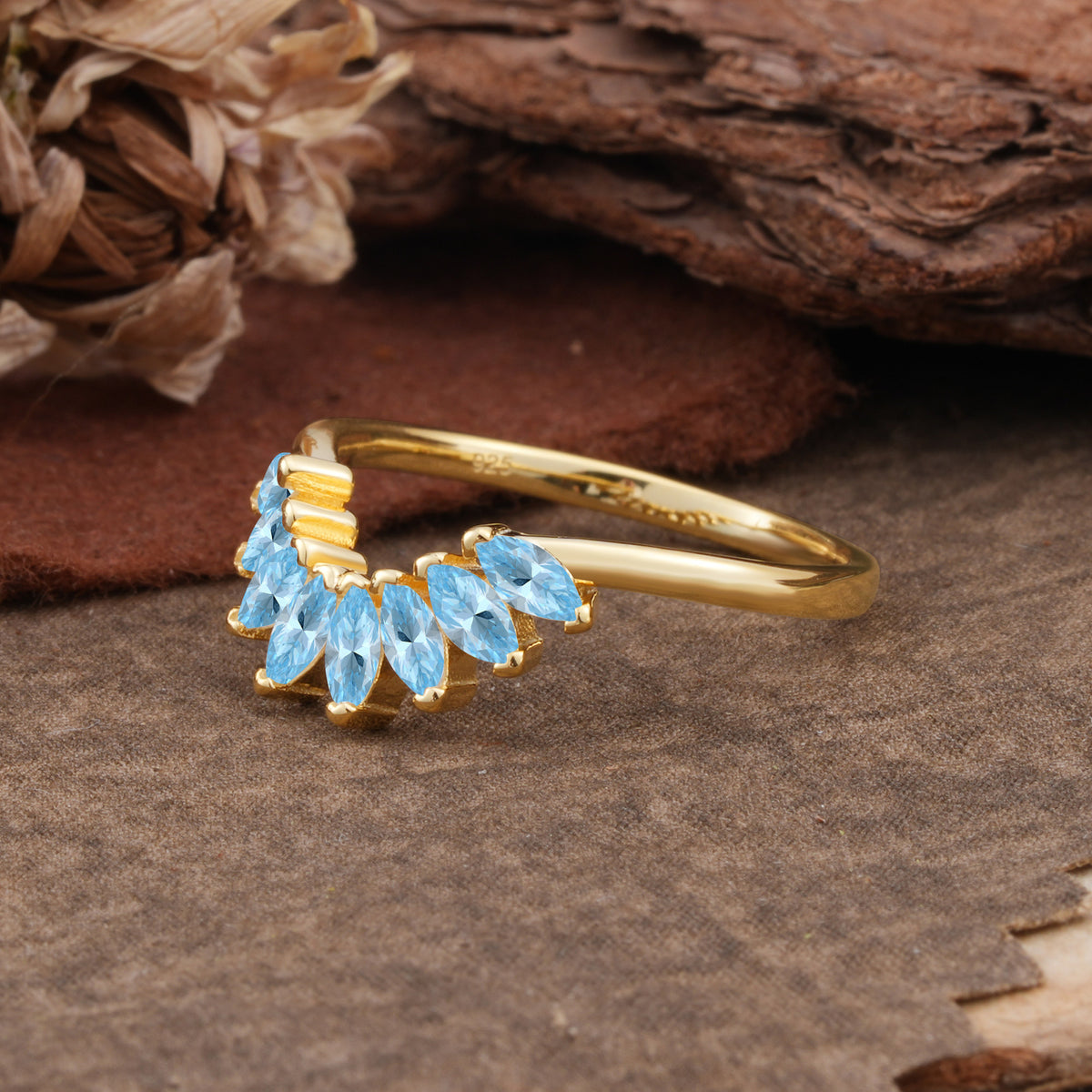 SR17236 Aquamarine Ring - Additional view