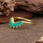 SR17236 Emerald Ring - White-Gold