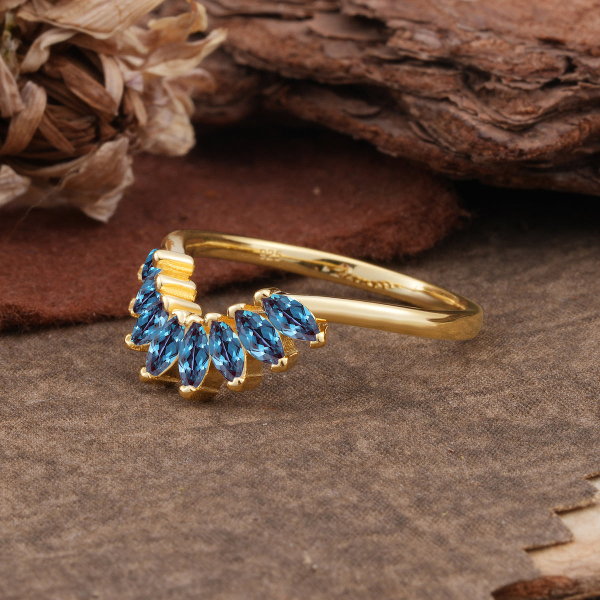 SR17236 Alexandrite Ring - White-Gold