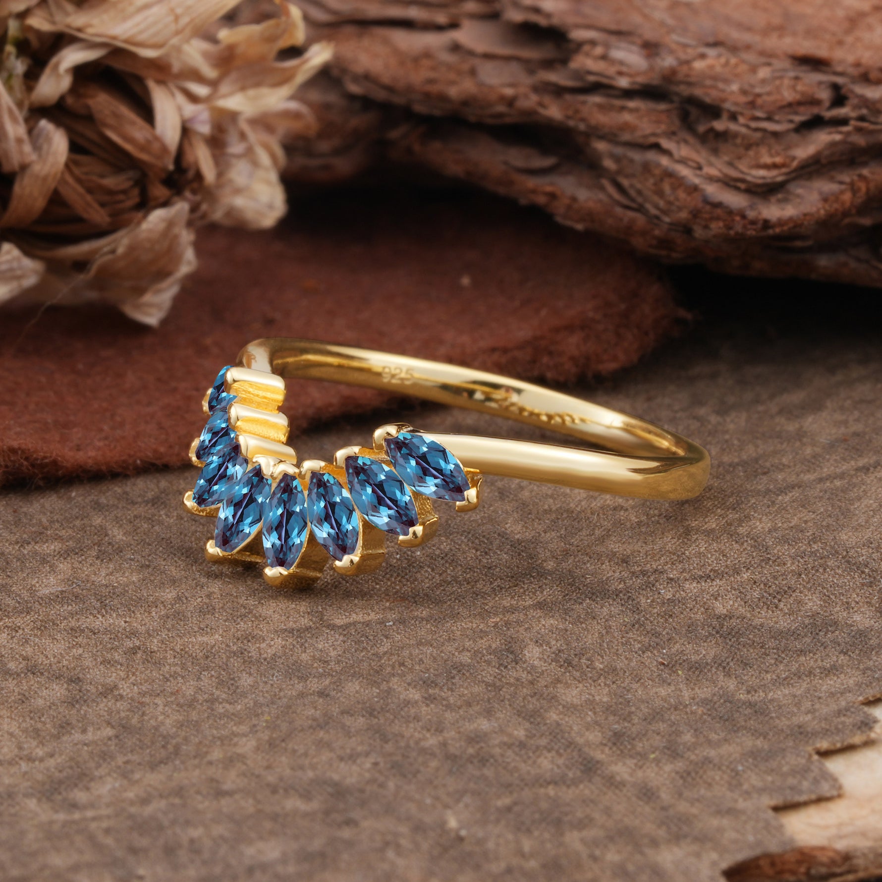 SR17236 Alexandrite Ring - White-Gold