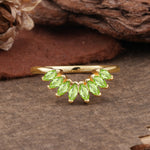 SR17236 Peridot Ring - Yellow-Gold