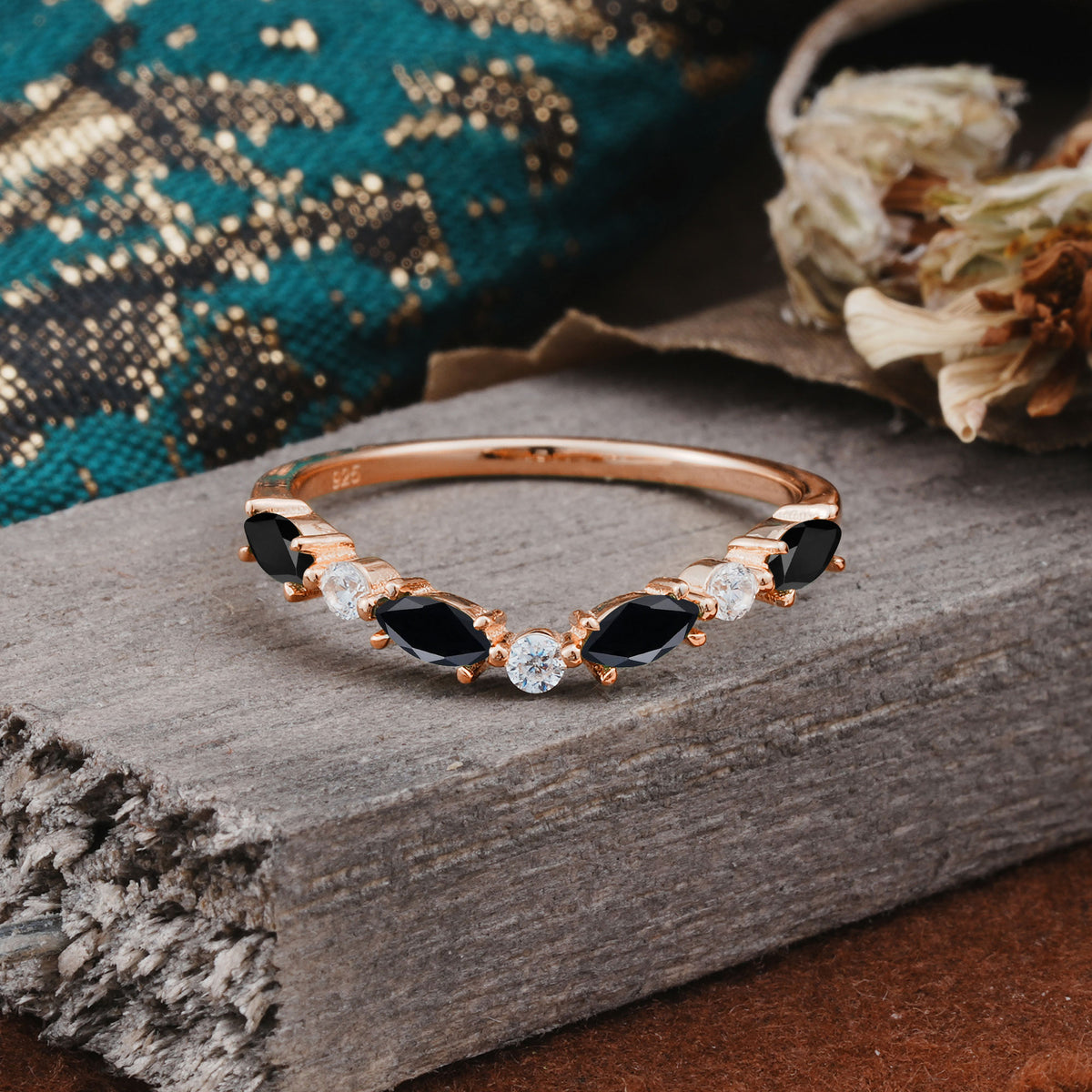 SR17241 Black Onyx Ring - Additional view