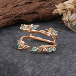 SR17251 Moss Agate Ring - Additional view