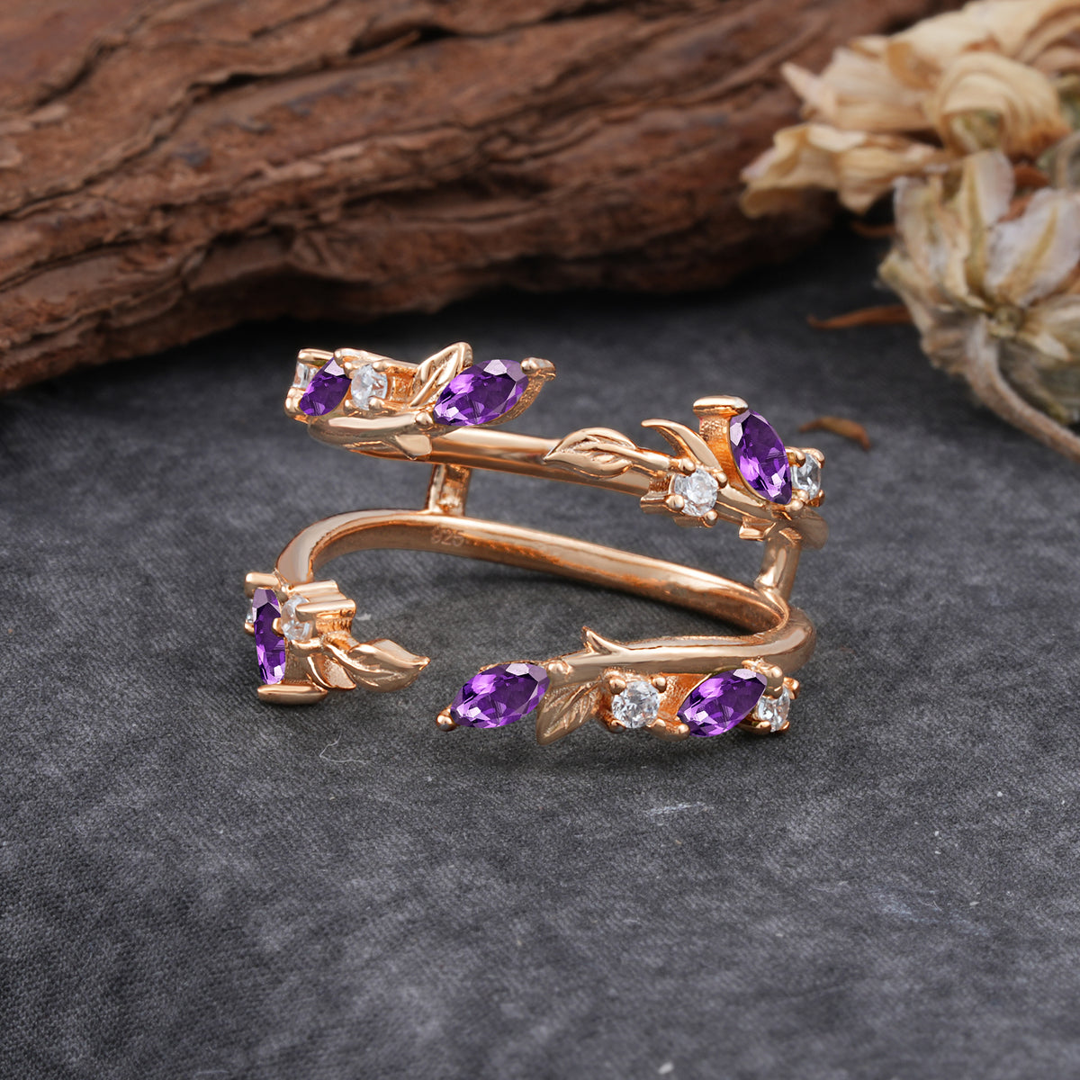 SR17251 Amethyst Ring - Additional view