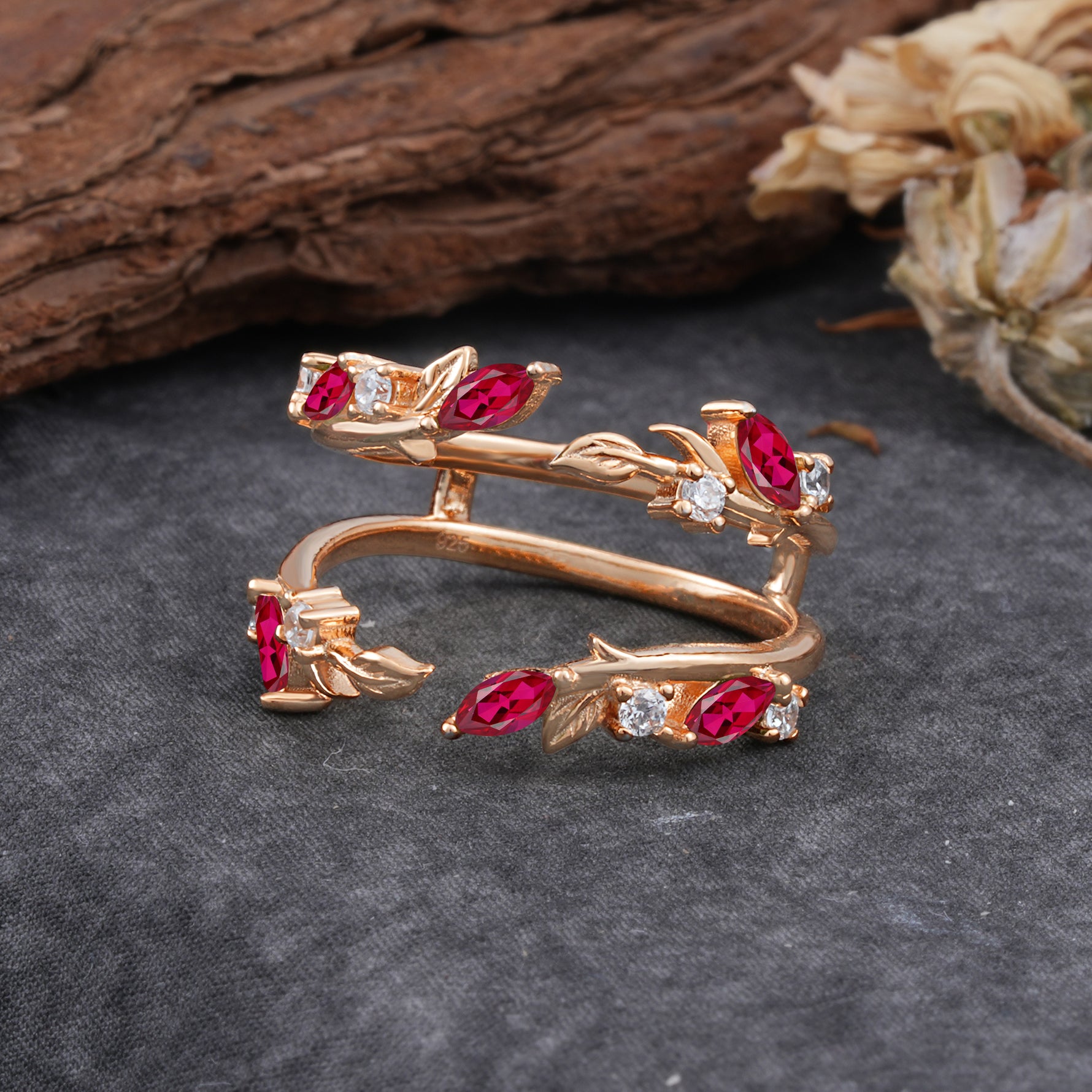 SR17251 Ruby Ring - Additional view