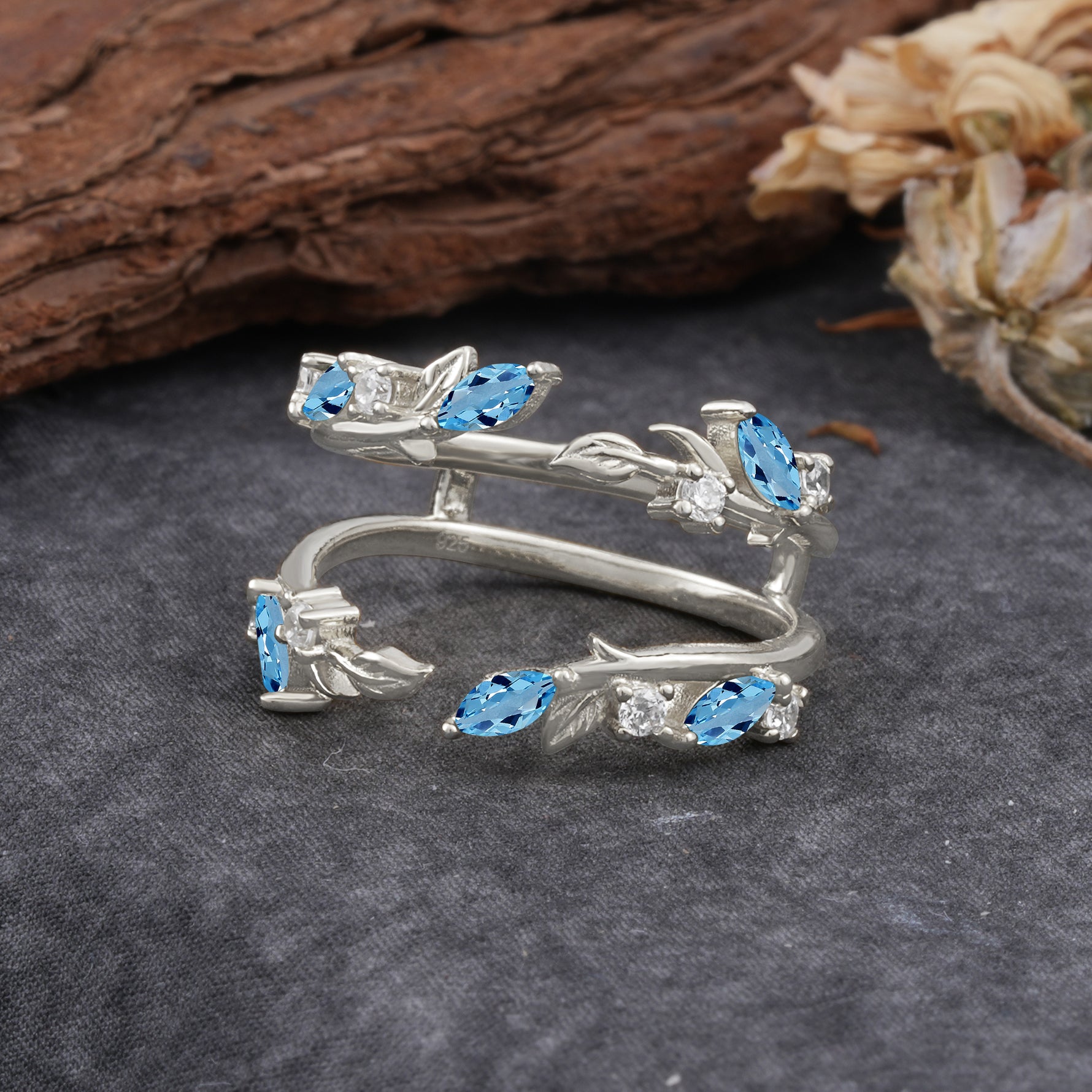 SR17251 Aquamarine Ring - Additional view