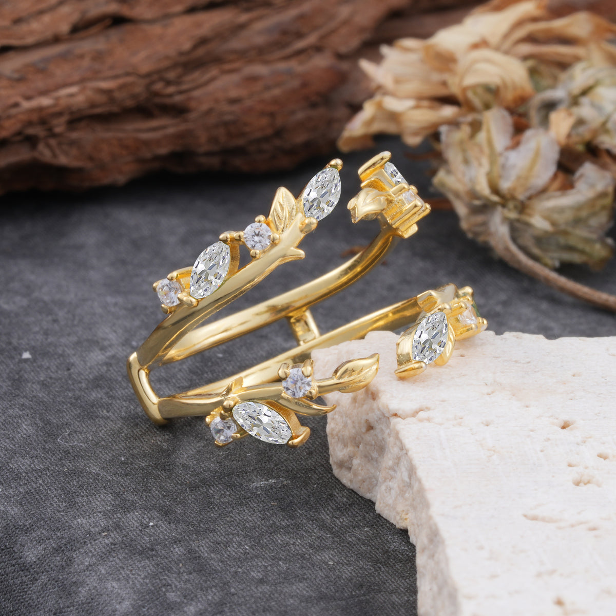 SR17251 Moissanite Ring - Rose-Gold