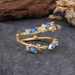SR17251 Sapphire Ring - White-Gold
