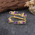 SR17251 Amethyst Ring - Yellow-Gold