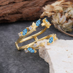 SR17251 Aquamarine Ring - White-Gold