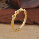 Nature Inspired Infinity Braided Moissanite Full Eternity Wedding Band - Additional view