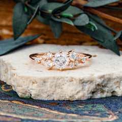 Classic 6-Prong Round Cut Moissanite Engagement Ring
