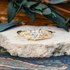 Classic 6-Prong Round Cut Moissanite Engagement Ring