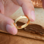 Vintage Hidden Starburst Single Moissanite Domed Men's Wedding Band - Additional view