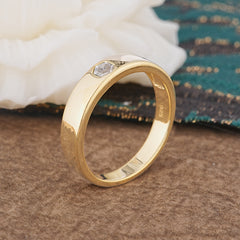 Iuxurious Hexagon Cut Moissanite Engagement Men's ring