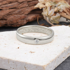 Iuxurious Round Cut Moissanite Engagement Men's ring