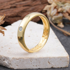 Iuxurious Round Cut Lab Diamond Engagement Men's ring