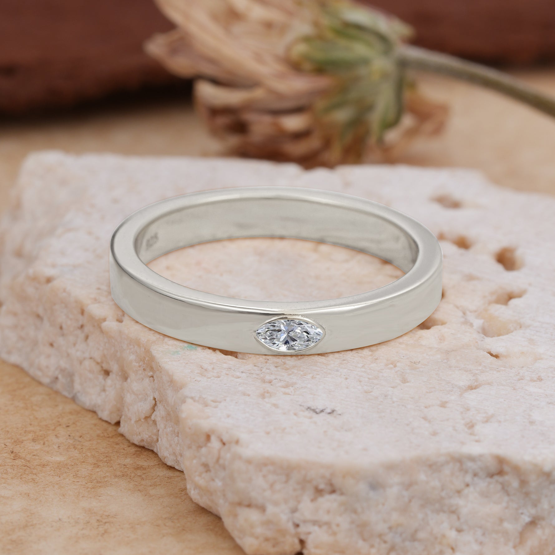Iuxurious Oval Cut Lab Diamond Engagement Men's Ring - Additional view