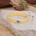 Iuxurious Oval Cut Moss Agate Engagement Men's Ring - Additional view