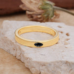 Iuxurious Oval Cut Black Onyx Engagement Men's Ring - Additional view
