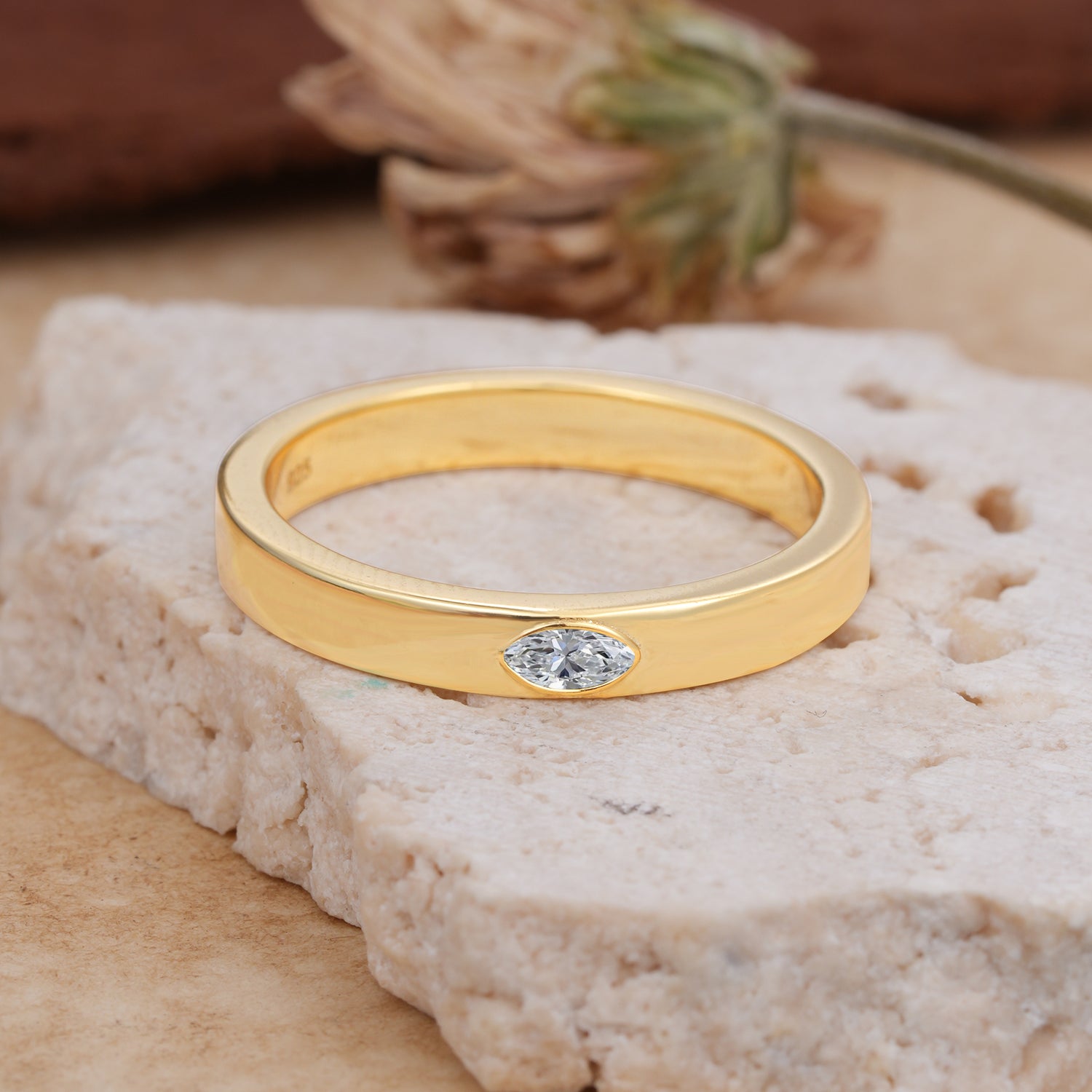 Iuxurious Oval Cut Lab Diamond Engagement Men's Ring - Additional view