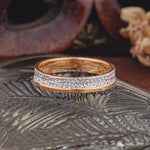 Vintage Inner Engraved Men's Wedding Band - Additional view