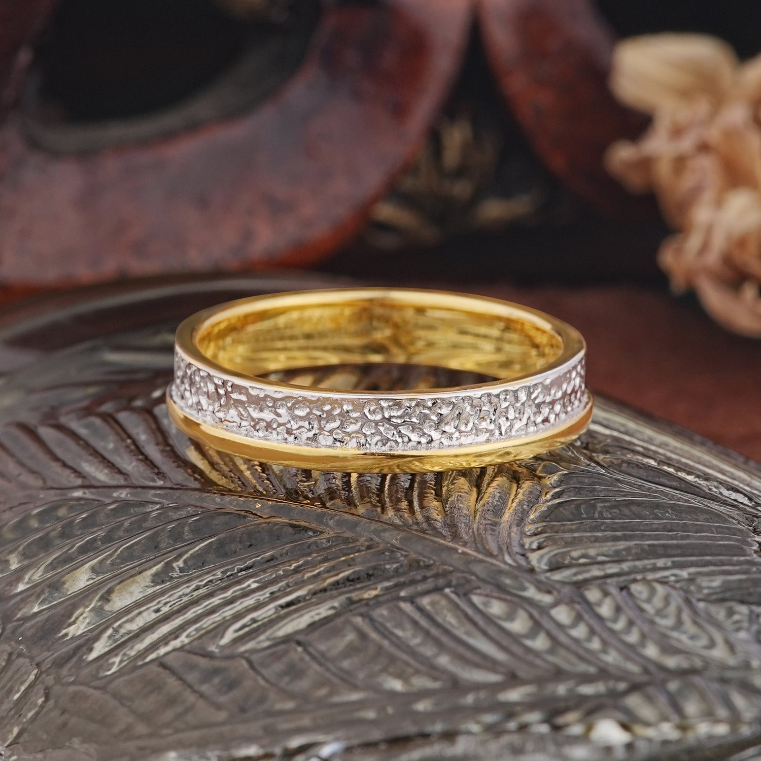 Vintage Inner Engraved Men's Wedding Band - Additional view