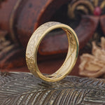 Hammered Inner Infinity Engraved Men' Wedding Band - Additional view