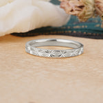 Nature Inspired Vintage Vine Men's Wedding Band for Him - Additional view