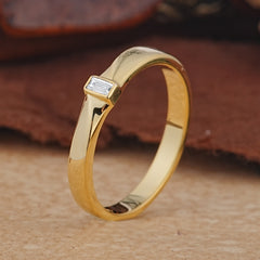 Iuxurious Rectangular Cut Moissanite Engagement Men's ring