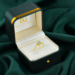 Kite-Cut Natural Light Green Moss Agate Ring