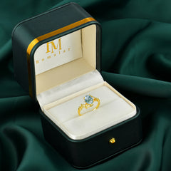 Contemporary Nature-Inspired 4-Prong Oval-Cut Natural Moss Agate Engagement Ring