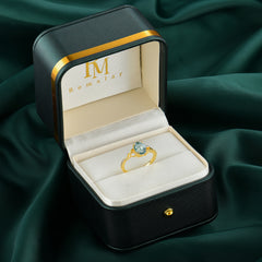 Fashion-Forward Oval Lab Diamond Alternative - Luxury 4-Prong Natural Moss Agate Engagement Ring