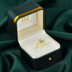 Nature-Inspired 4-Prong Oval-Cut Natural Moss Agate Engagement Ring