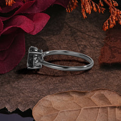 Halloween Limited | Coffin Cut Cluster Black Rutilated Quartz Ring Set