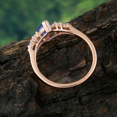 1CT Marquise Cut 2 Prong Sapphire Cluster Engagement Anniversary Ring