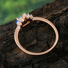 1 Carat Oval Cut 4 Prong Lab Grown Sapphire Anniversary Ring Puppy Paw Unique Ring