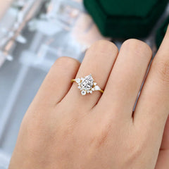 Classic Luxe 6-Prong Pear-Cut Moissanite Engagement Ring