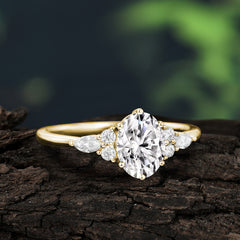 Luxury Legacy 6-Prong Oval-Cut Moissanite Engagement Ring