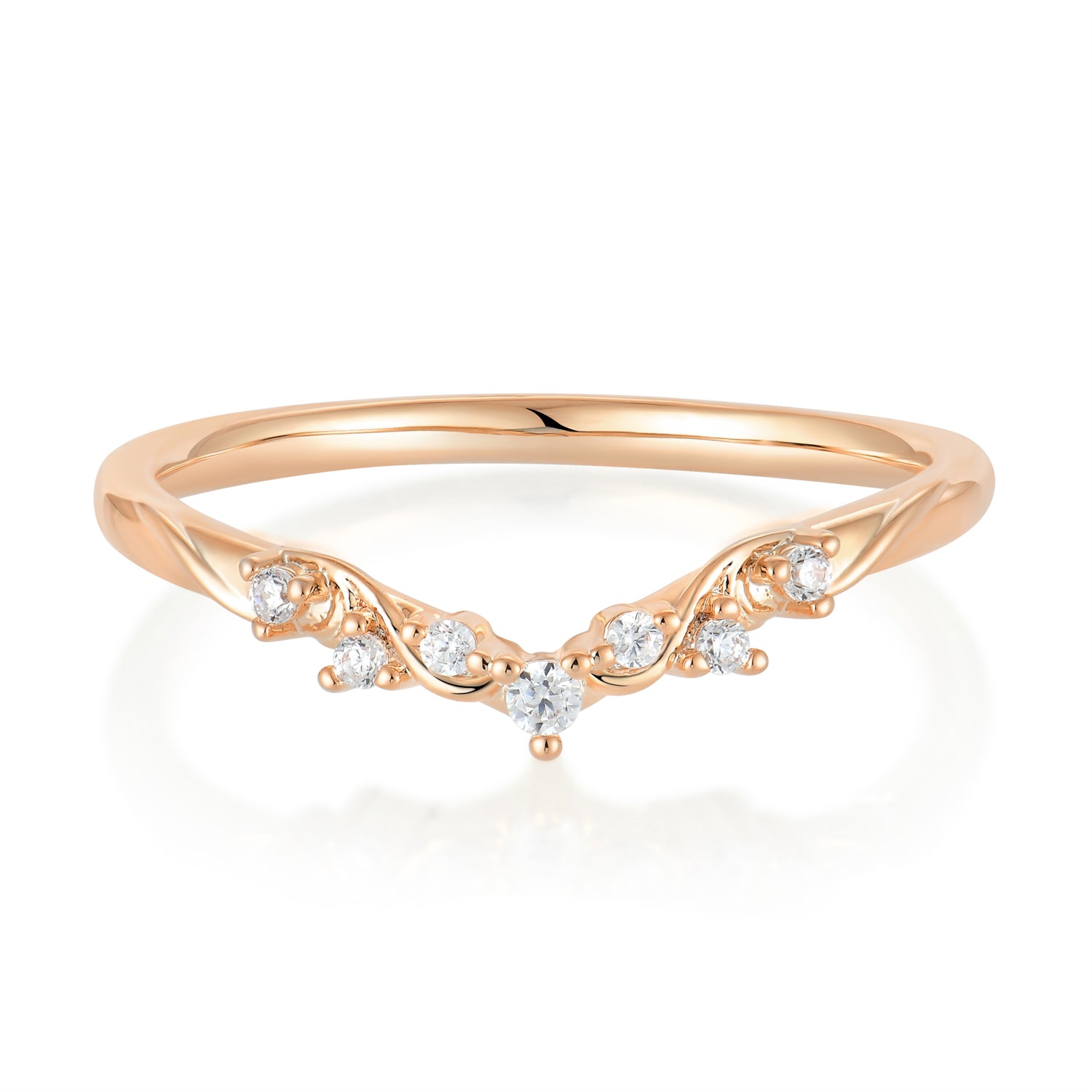 custom made -Vintage 4-Prong Oval-Cut Moissanite Band Ring