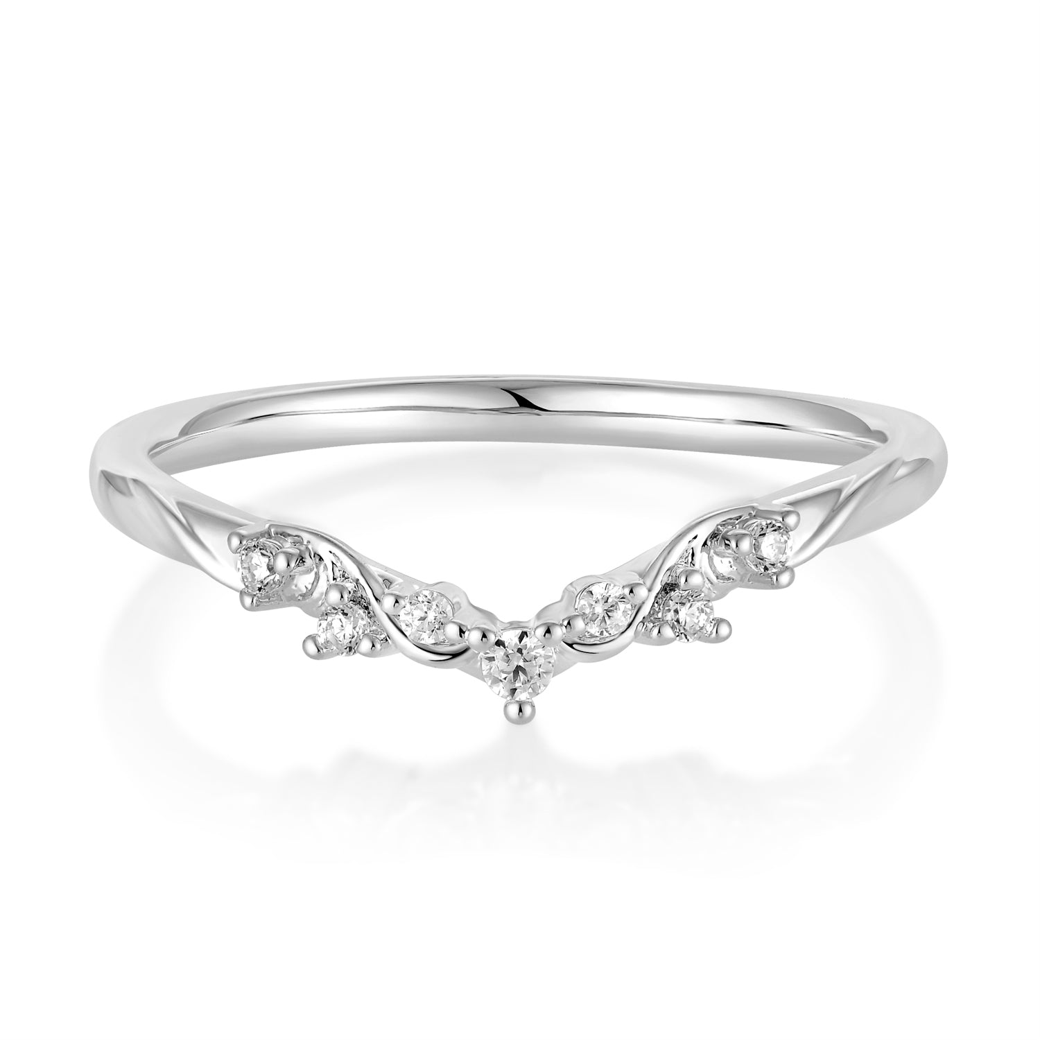 custom made -Vintage 4-Prong Oval-Cut Moissanite Band Ring